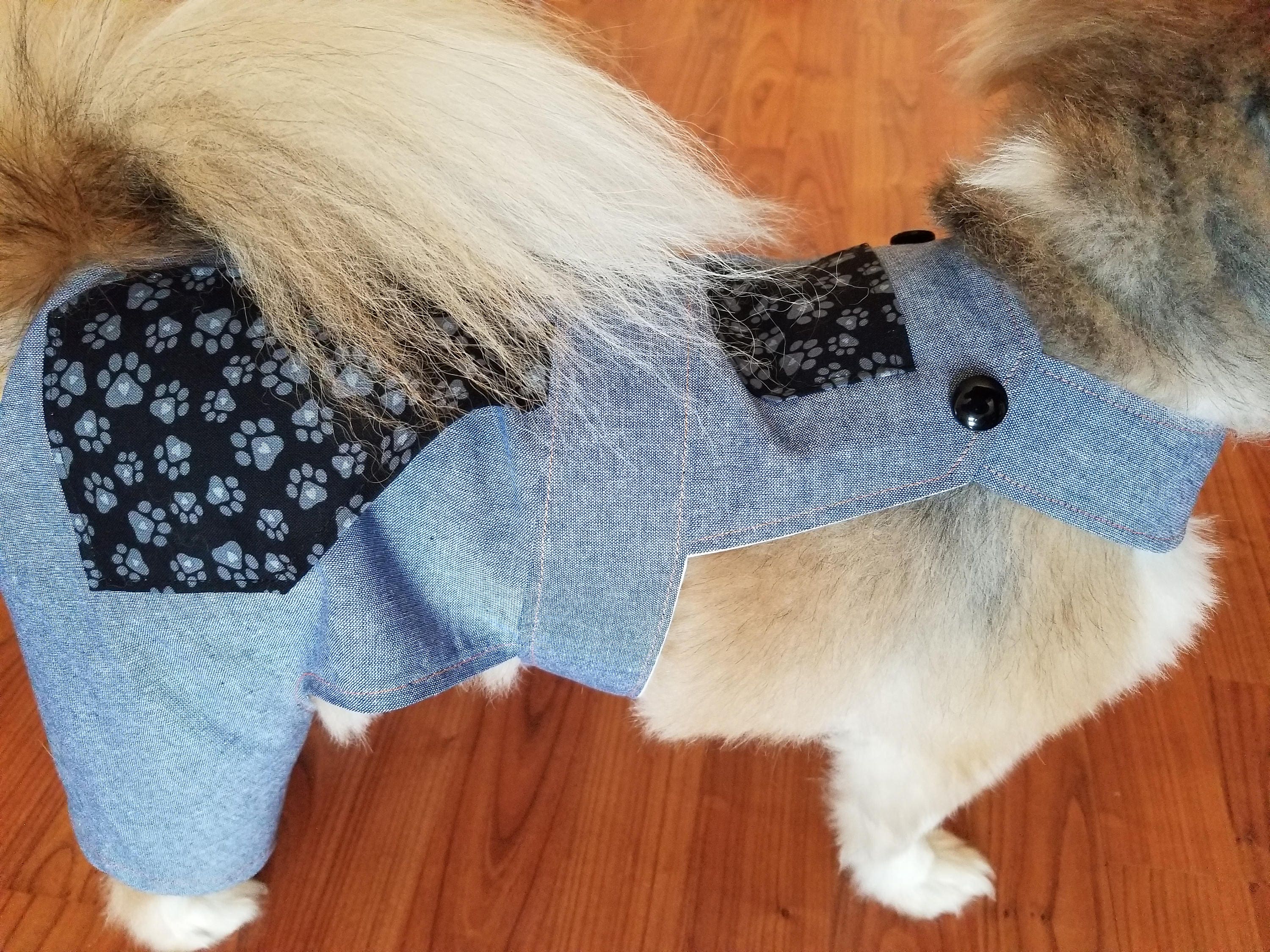 Blue Denim Look Overalls for Dogs Small Dog Clothes Dog | Etsy