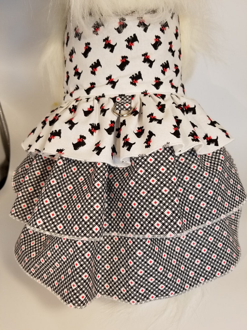 Dear Scottie Dog Dress / Dog Clothes Cute Dog Clothes Girl Dog Etsy