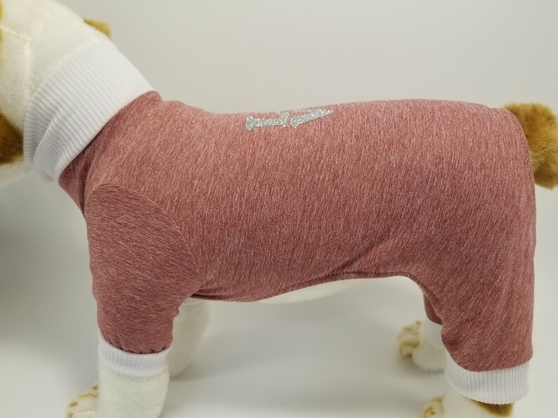 Love Paws Heather Red Dog Pajamas Onesie