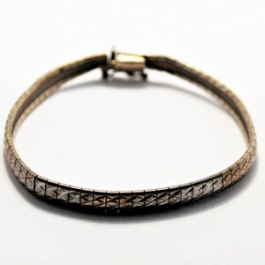 Pulsera vintage de malla de plata esterlina italiana Milor