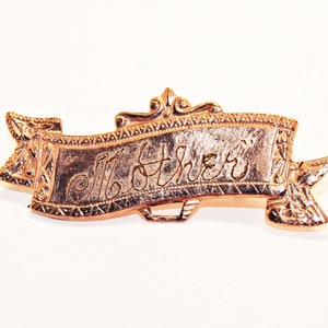 Antique WWI Era Gold Filled MOTHER Sweetheart Brooch