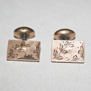 Antique Gold Filled Cuff Links - 1800s