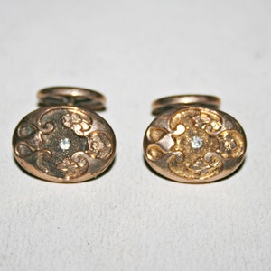 Antique Gold Filled Cuff Links - 1800s