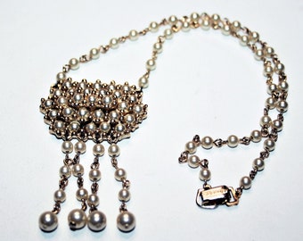 Vintage Faux Pearl Necklace