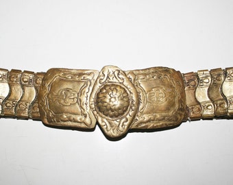 c1800s Antique Ottoman Brass Belt