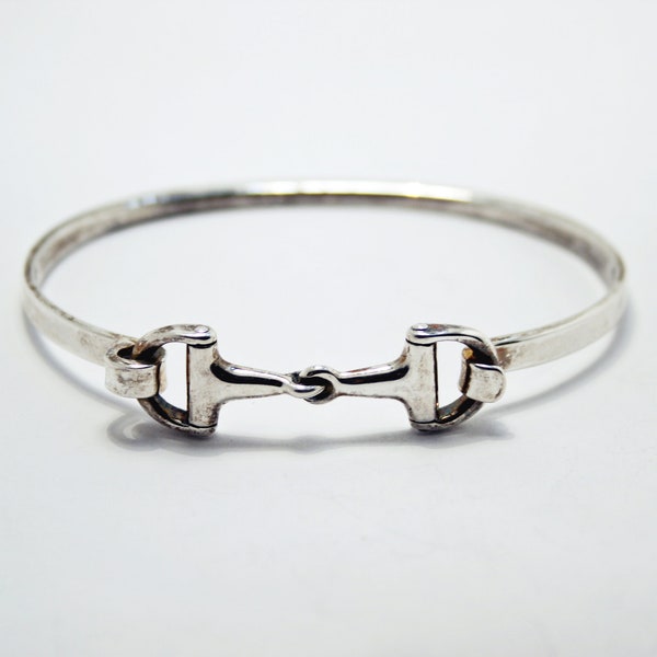 Vintage Kabana Sterling Silver Designer Equestrian Horse Bit Bracelet