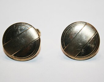 Vintage Gold Tone Cuff Links