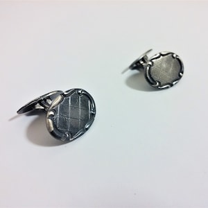Gemelli antichi Art Déco placcati in argento