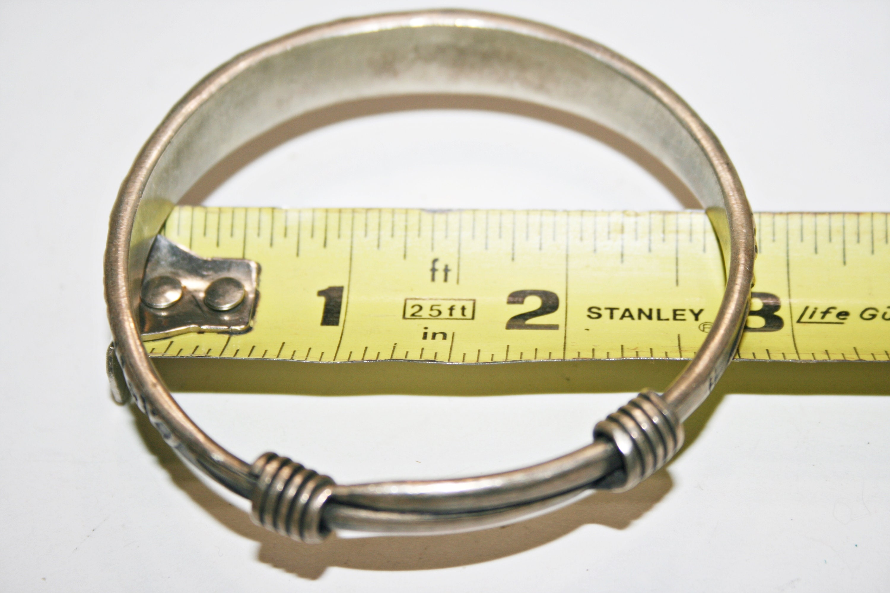 Vintage - Sterling Silver - Bangle - Bracelet - Decorative