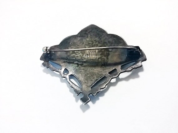 c1940s Siam Sterling Silver Brooch - image 9