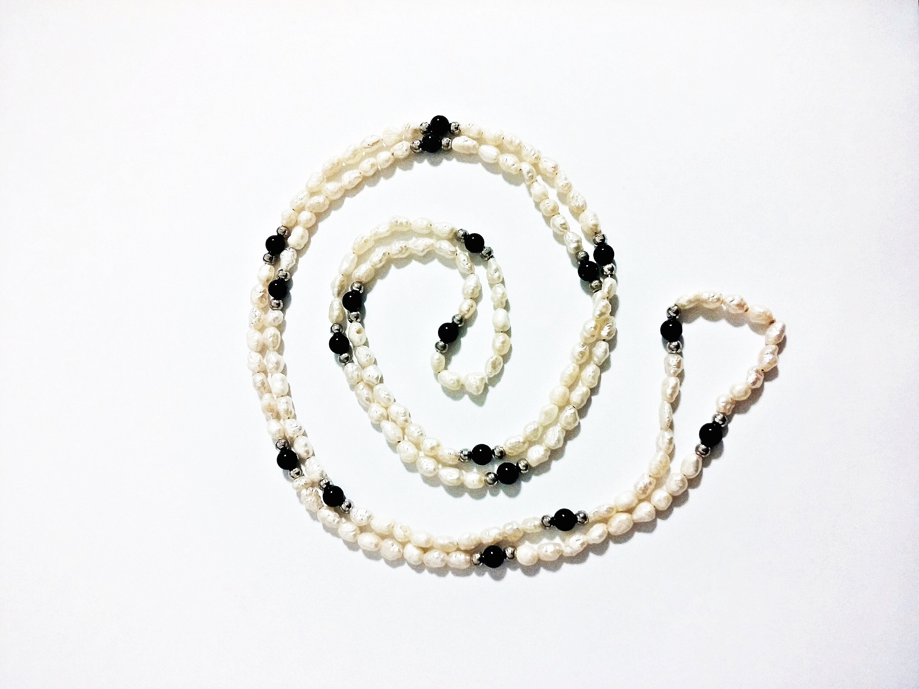 ネックレス・ペンダント +ENGBROX+ silver925 classical pearl necklace 4mm6mm EBNL2405 Art Deco Style Genuine Freshwater Pearl Necklace - Etsy
