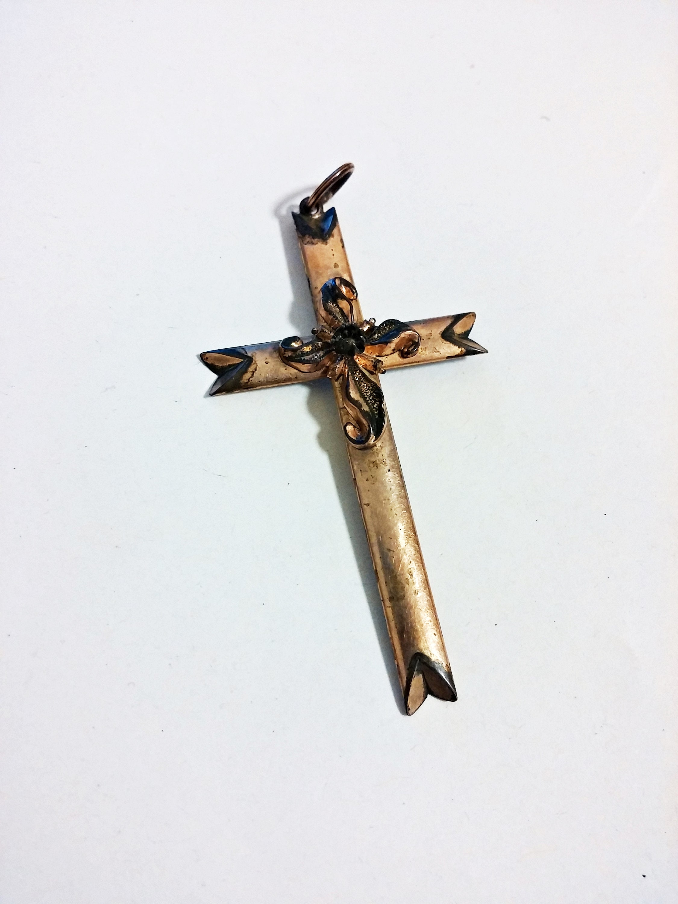 Antique Victorian German Biedermeier Cross Pendant Necklace | Etsy