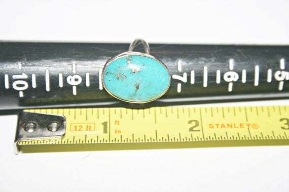 Size 8 - Southwestern Turquoise and Sterling Silv… - image 2