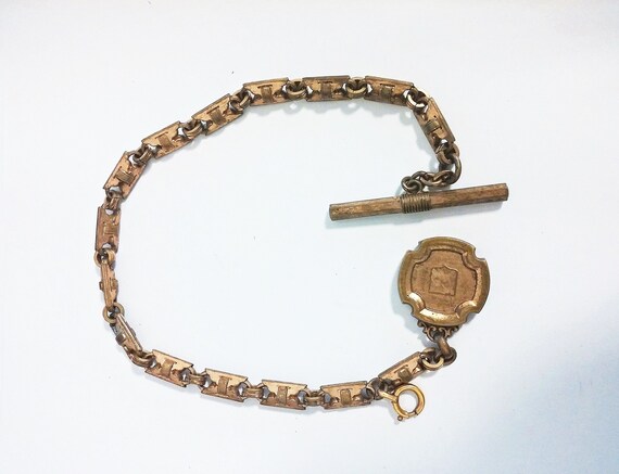Antique French Pocket Watch Chain - Etruscan Revival - Ornate - Gold Plated  Brass - Etsy