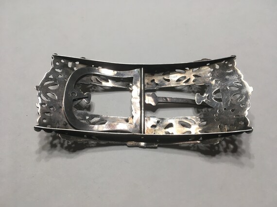 Antique Dutch Silver Buckle - image 5