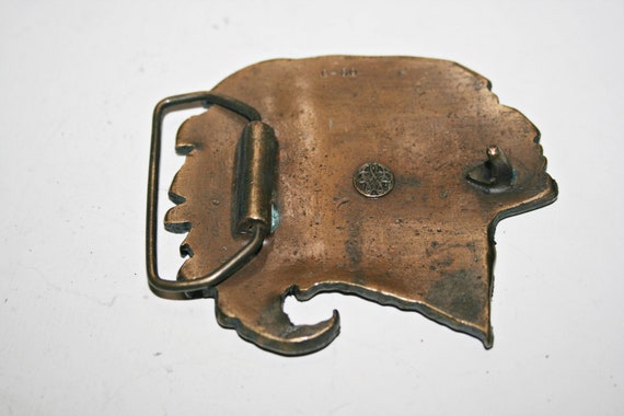 Vintage Southwestern Style Brass Belt Buckle - image 4