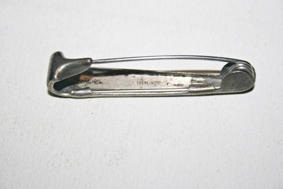Vintage Sterling Silver Napier Safety Pin Style B… - image 3