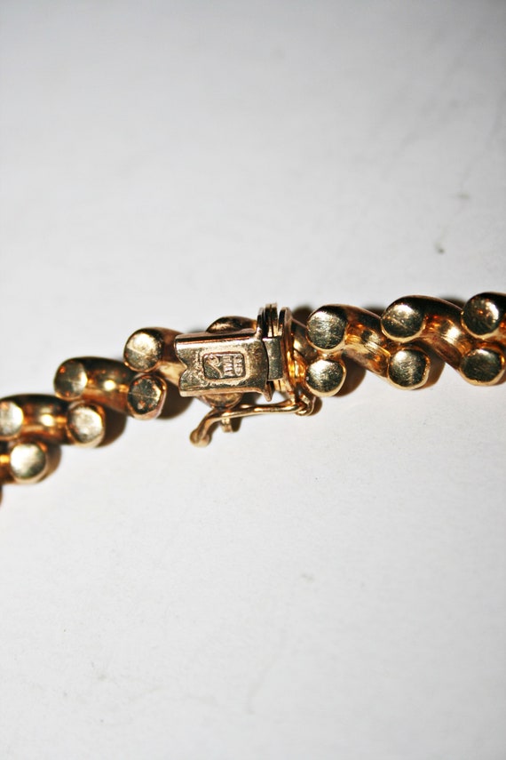 Vintage Gold Filled Sterling Silver Vermeil Chain… - image 4