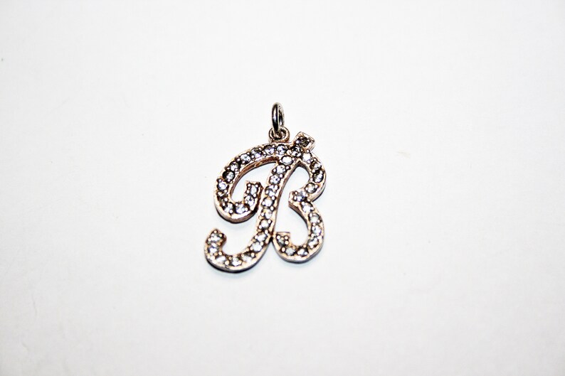 Vintage Sterling Silver Initial B Pendant