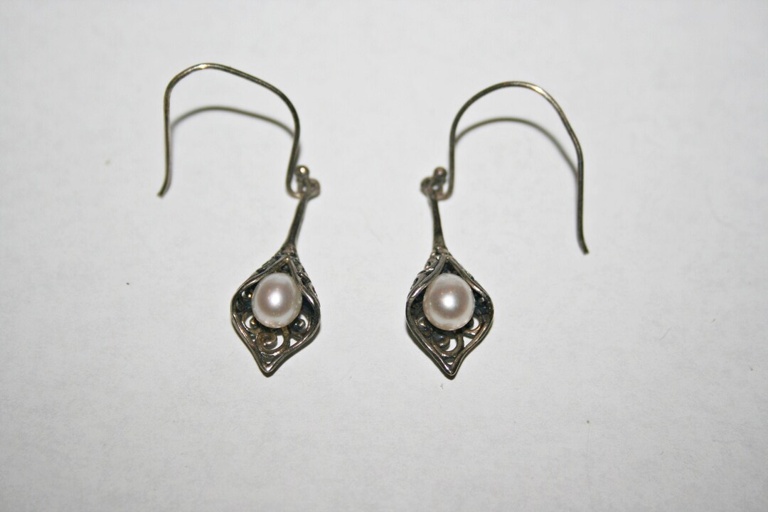 ◆VINTAGE HOLLYWOOD◆ Ornament Drop Earrings VH249OEA002M Vintage Crystal/rhinestone Bridal Dangle Earrings,art Deco