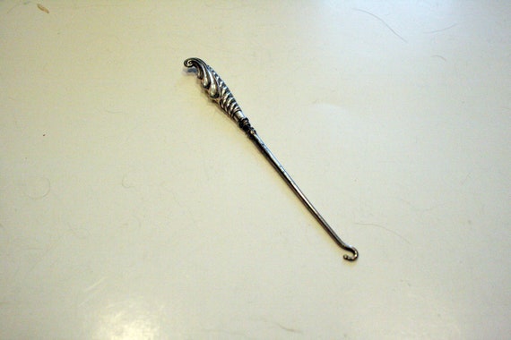 Antique Sterling Silver Button Hook - image 6