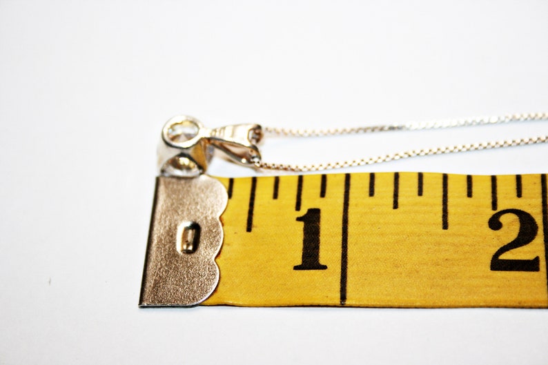 Vintage Sterling Silver and Cubic Zirconia Pendant Necklace