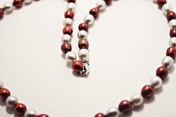 18" Vintage Genuine Freshwater Pearl Necklace - image 4