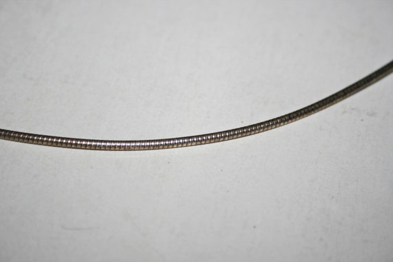 Vintage Sterling Silver Snake Chain Necklace - image 10