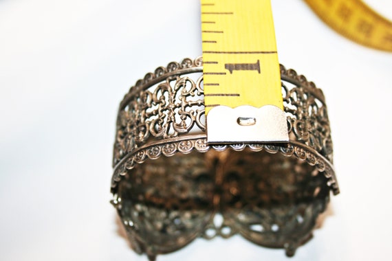 RARE Antique Masonic Shriners Cuff Bracelet - image 7