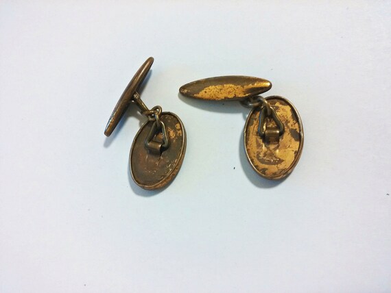 Antique Art Deco Scottie Dog Cufflinks - English … - image 3