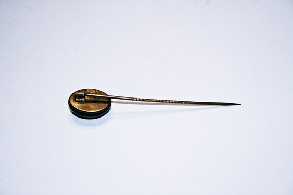 Antique Victorian Bull's Eye Agate Stick Pin - image 6