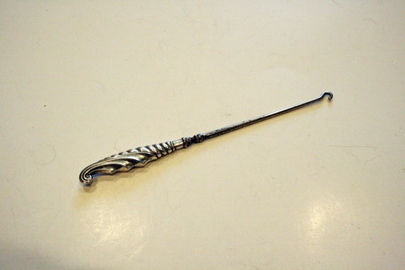 Antique Sterling Silver Button Hook