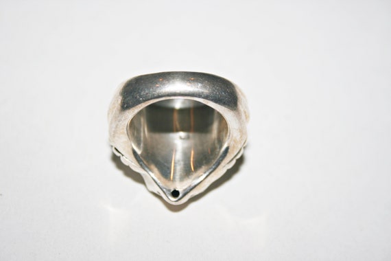 Size 6 - Vintage Sterling Silver Hedgehog Ring - image 6