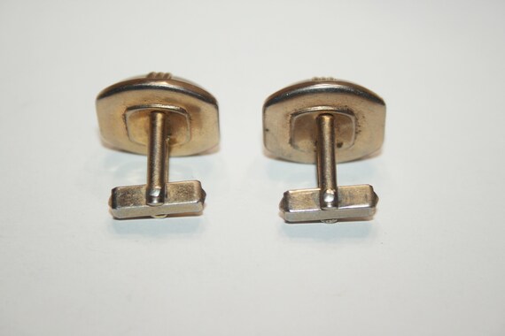 Vintage White Lucite Cuff Links - image 4