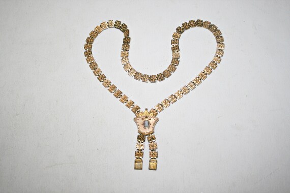 Gorgeous Victorian Gold Filled Cameo Book Chain Ne