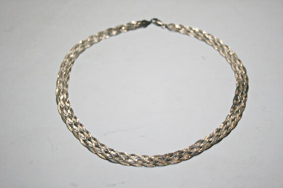 Buy Vintage Sterling Silver Mesh Chain Necklace Online in India - Etsy