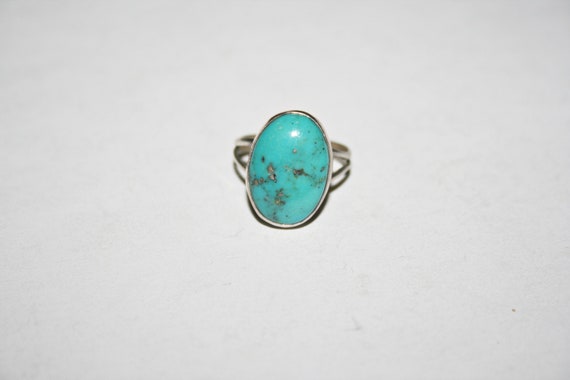 Size 8 - Southwestern Turquoise and Sterling Silv… - image 4