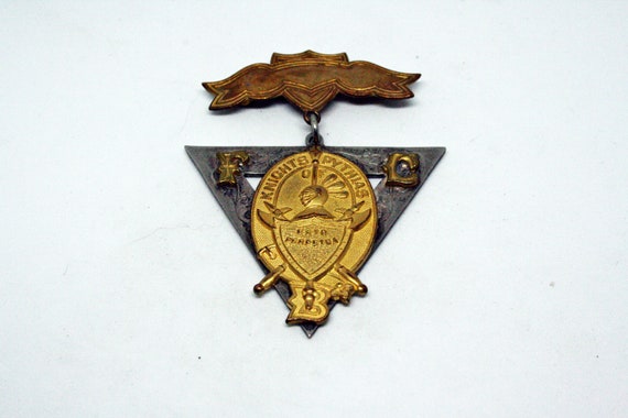 Antique Knights of Pythias Pin - image 2