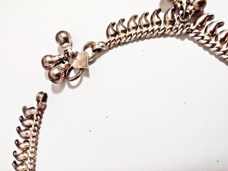 Vintage Indian Sterling Silver Mango Necklace