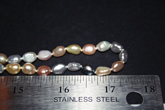 Vintage Genuine Freshwater Pearl Necklace - image 2