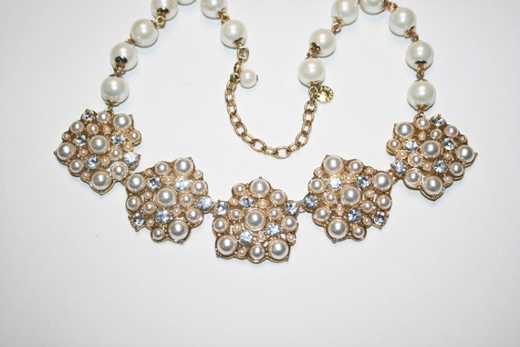 Vintage Talbots Faux Pearl Beaded Necklace - image 6