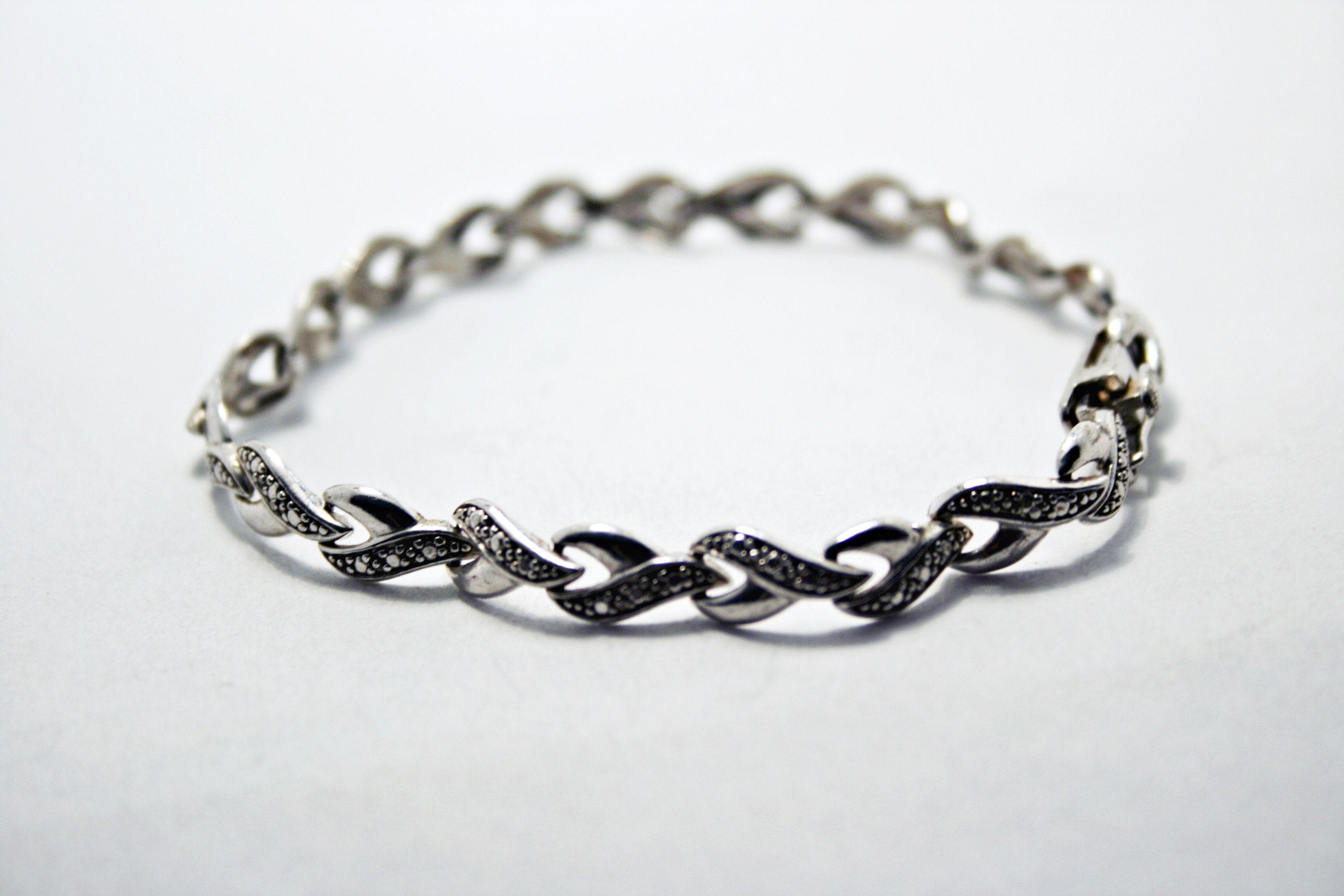 Sterling Silver Tennis Bracelet 7.5