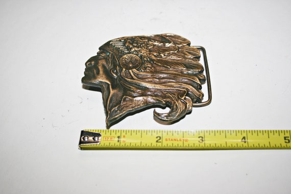 Vintage Southwestern Style Brass Belt Buckle - image 2