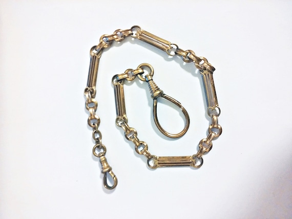 Antique Victorian Gold Filled Watch Chain - image 1