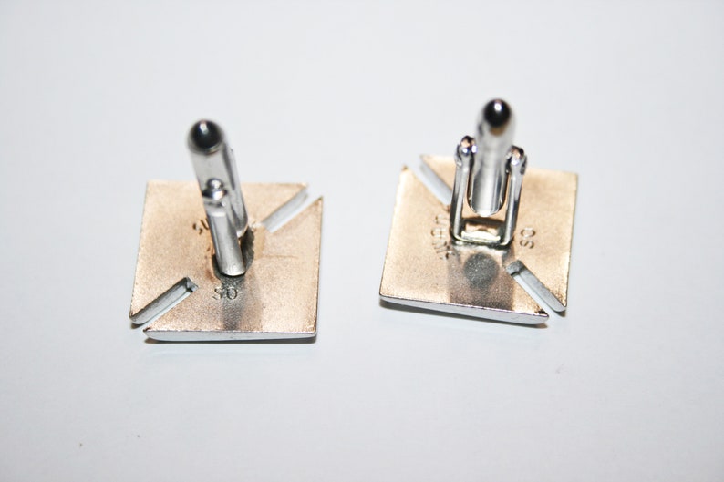 Vintage Swank Silver Tone Cuff Links