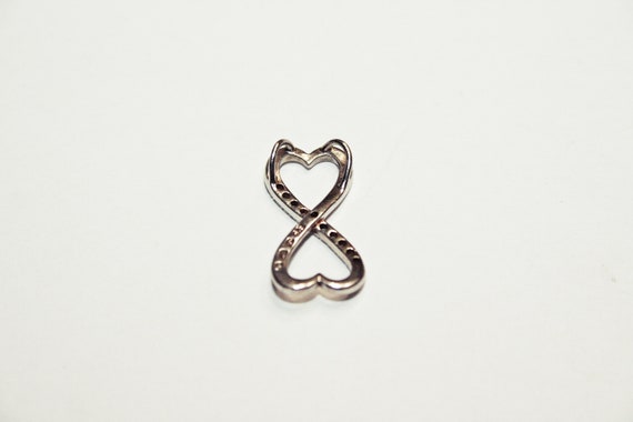 Vintage Sterling Silver Infinity Sign Pendant - image 3