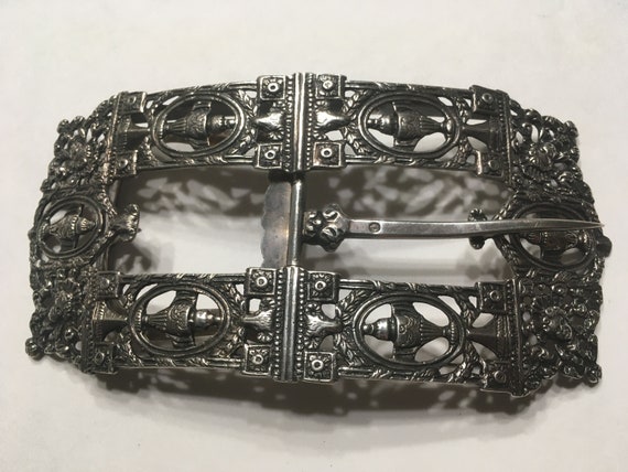 Antique Dutch Silver Buckle - image 9