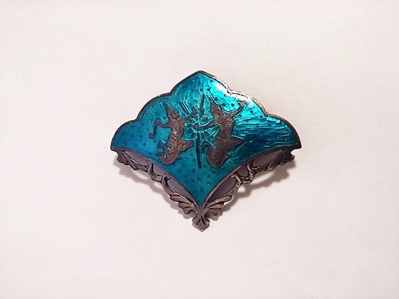 c1940s Siam Sterling Silver Brooch - image 7