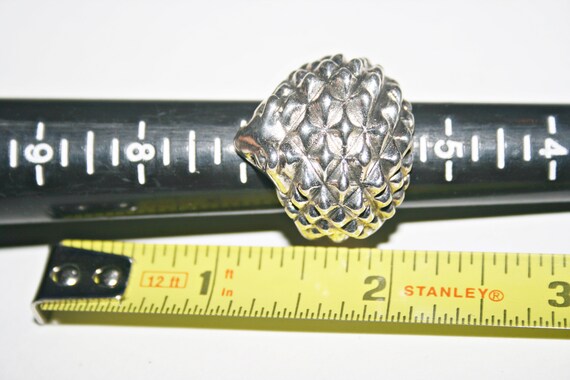 Size 6 - Vintage Sterling Silver Hedgehog Ring - image 2