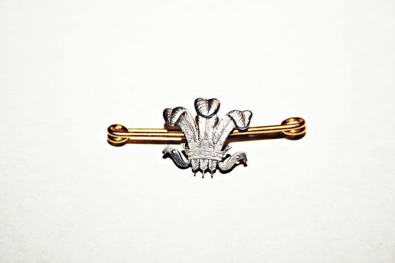 Antique Prince of Wales 14k Gold and Sterling Sil… - image 1